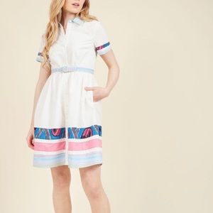 ModCloth Ikat Shirt Dress
